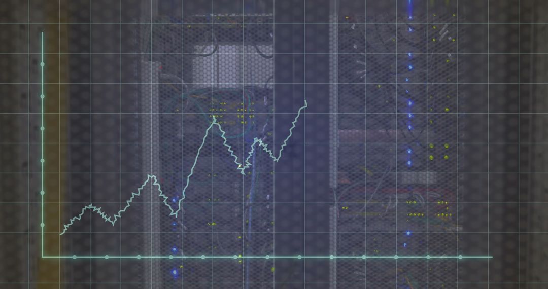 Dynamic Graphs Overlay on Data Center Servers Illustrating Technology Impact