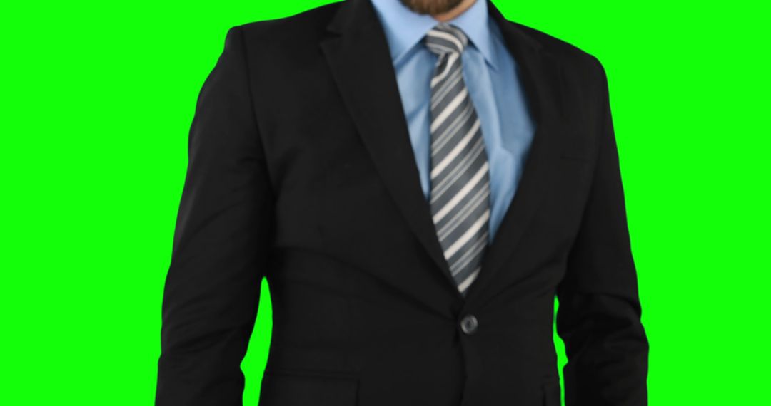 A middle-aged Caucasian businessman is dressed in a formal black suit and tie, with copy space - Free Images, Stock Photos and Pictures on Pikwizard.com