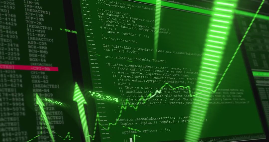 Digital Data Processing with Financial Arrows and Graph