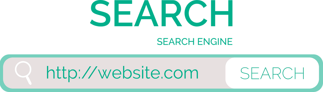 Transparent Minimalist Green Search Engine Interface Design