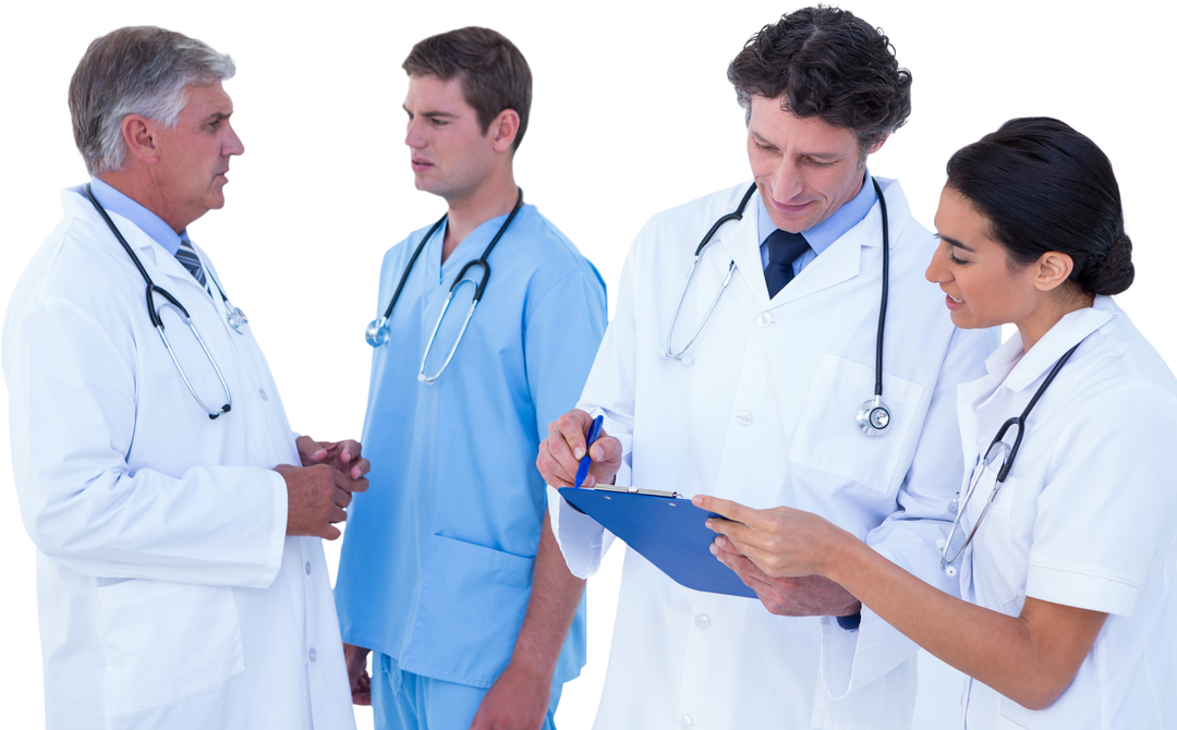 Medical Team Discussing on Transparent Background - Download Free Stock Images Pikwizard.com