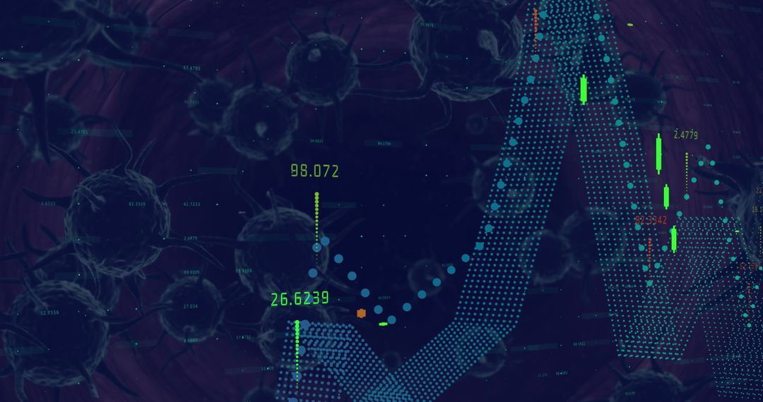 Data Analysis and Statistics on Abstract Digital Background