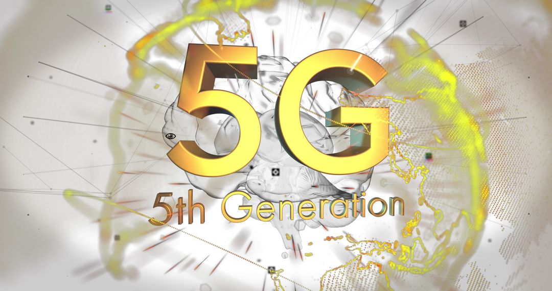 5G Technology Global Connectivity Concept Digital Illustration