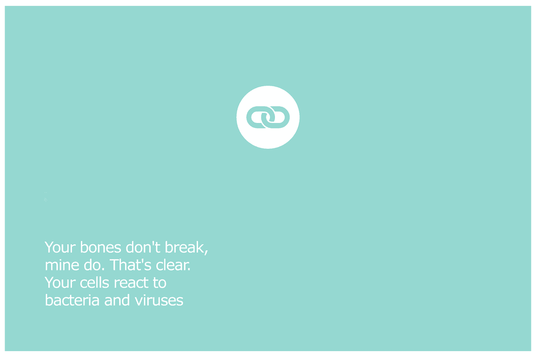 Transparent Chain Logo with Inspirational Business Quote