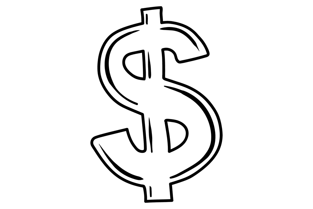 Transparent Dollar Currency Symbol Illustration