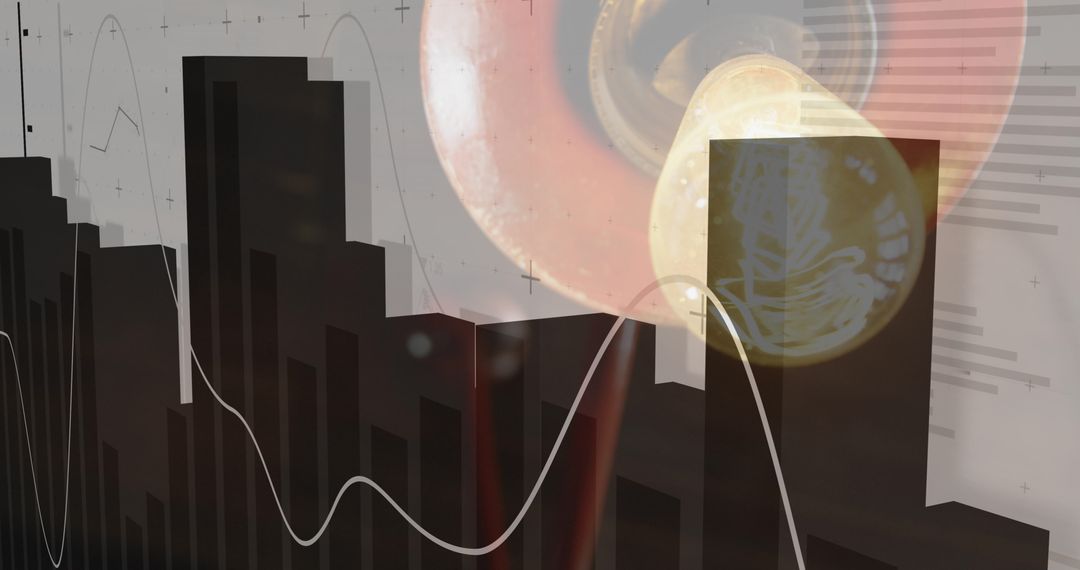 Sustainability Concept with Light Bulb and Statistics