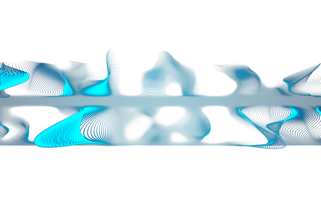 Abstract Blue Shapes on Transparent Background for Design