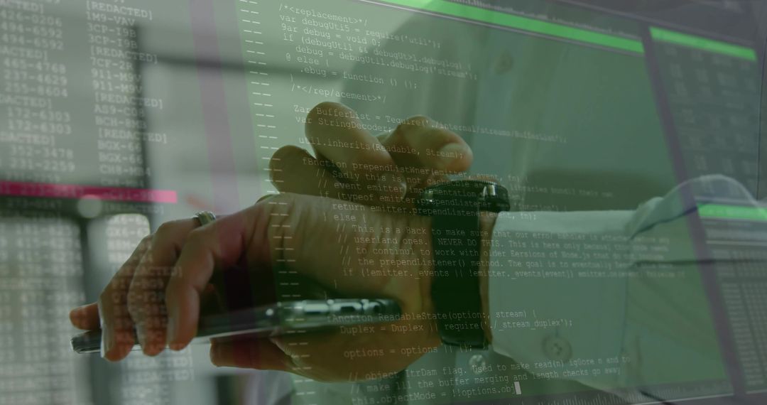 Business Professional Analyzing Code on Tablet in Tech Office