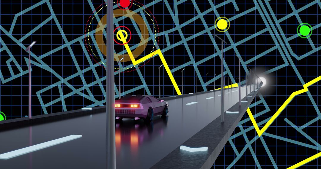 Futuristic Car Technology and Data Driven Protocols on Map Interface