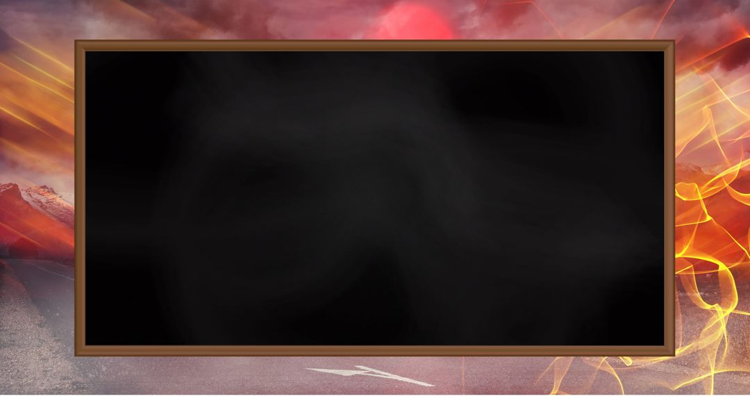 Digital Game Plan on Blackboard with Light Trails