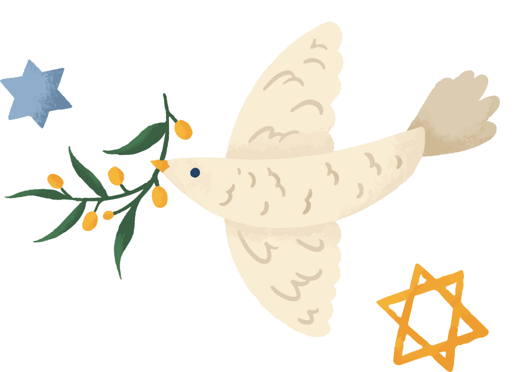Peaceful Dove Carrying Olive Branch with Transparent Background