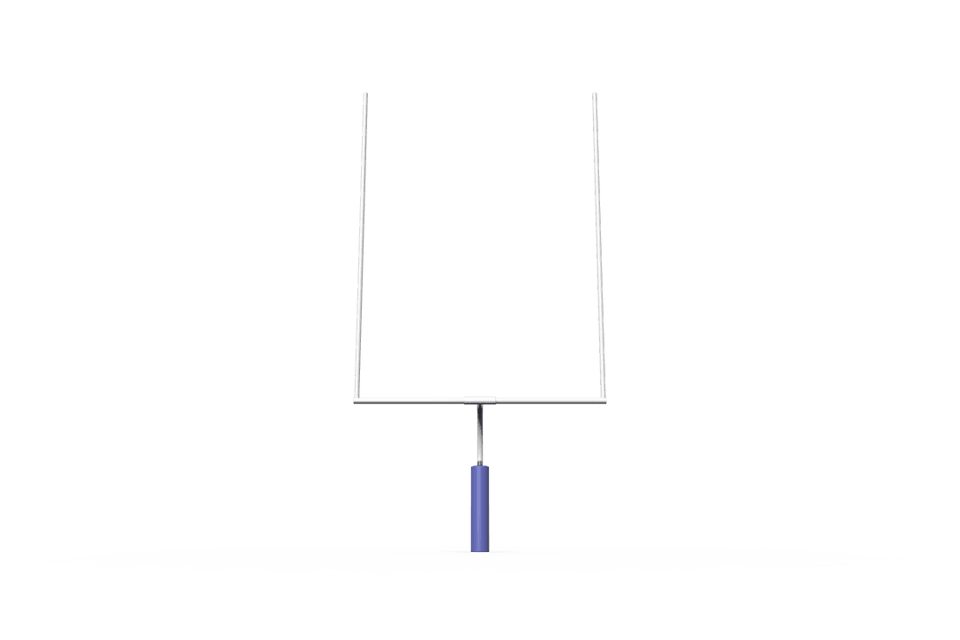 Transparent Digital Illustration of Field Goal Post with Copy Space