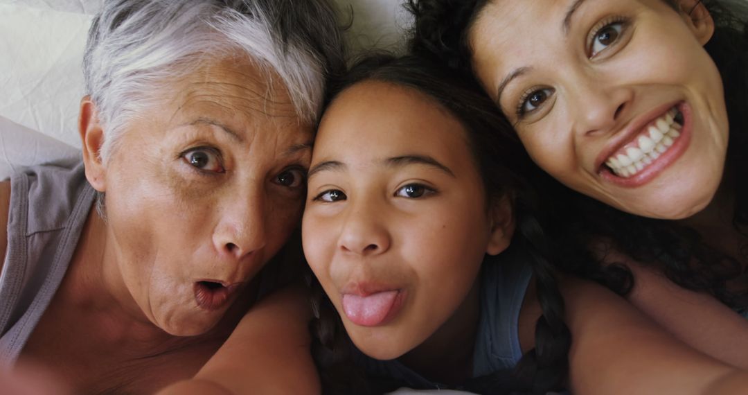 Three Generations of Women Having Fun Together - Free Images, Stock Photos and Pictures on Pikwizard.com