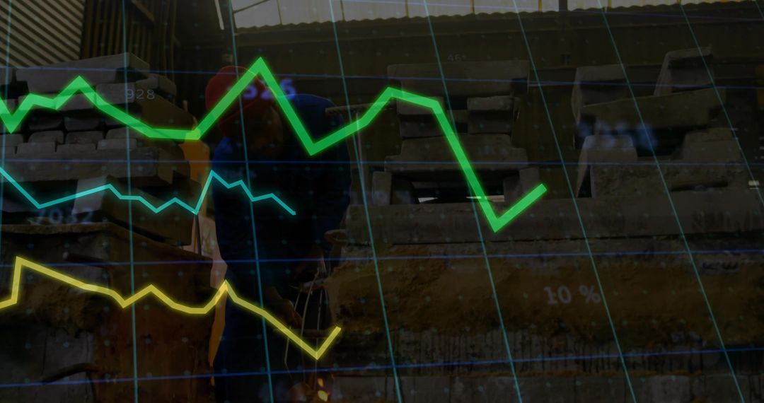 Industrial Welder with Graph Overlay for Business Innovation