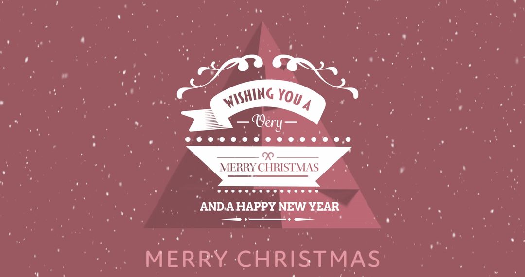 Festive Christmas Greeting with Decorative Text Design