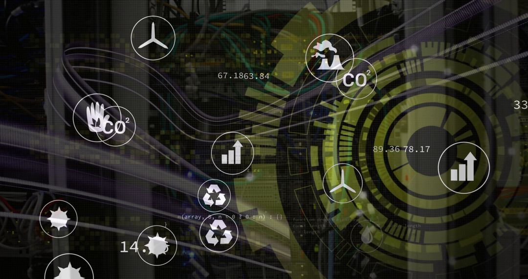 Abstract Data Analytics with Eco and Energy Icons Representation