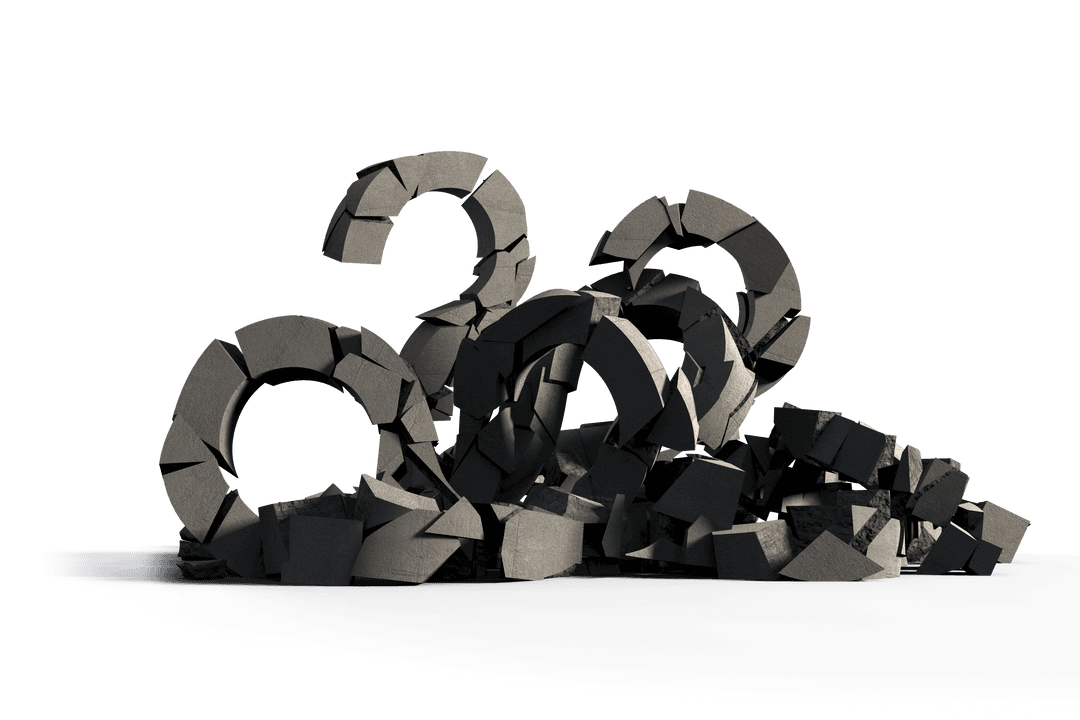 3D Currency Symbol Illustration with Ecology & Technology Tie on Transparent Background