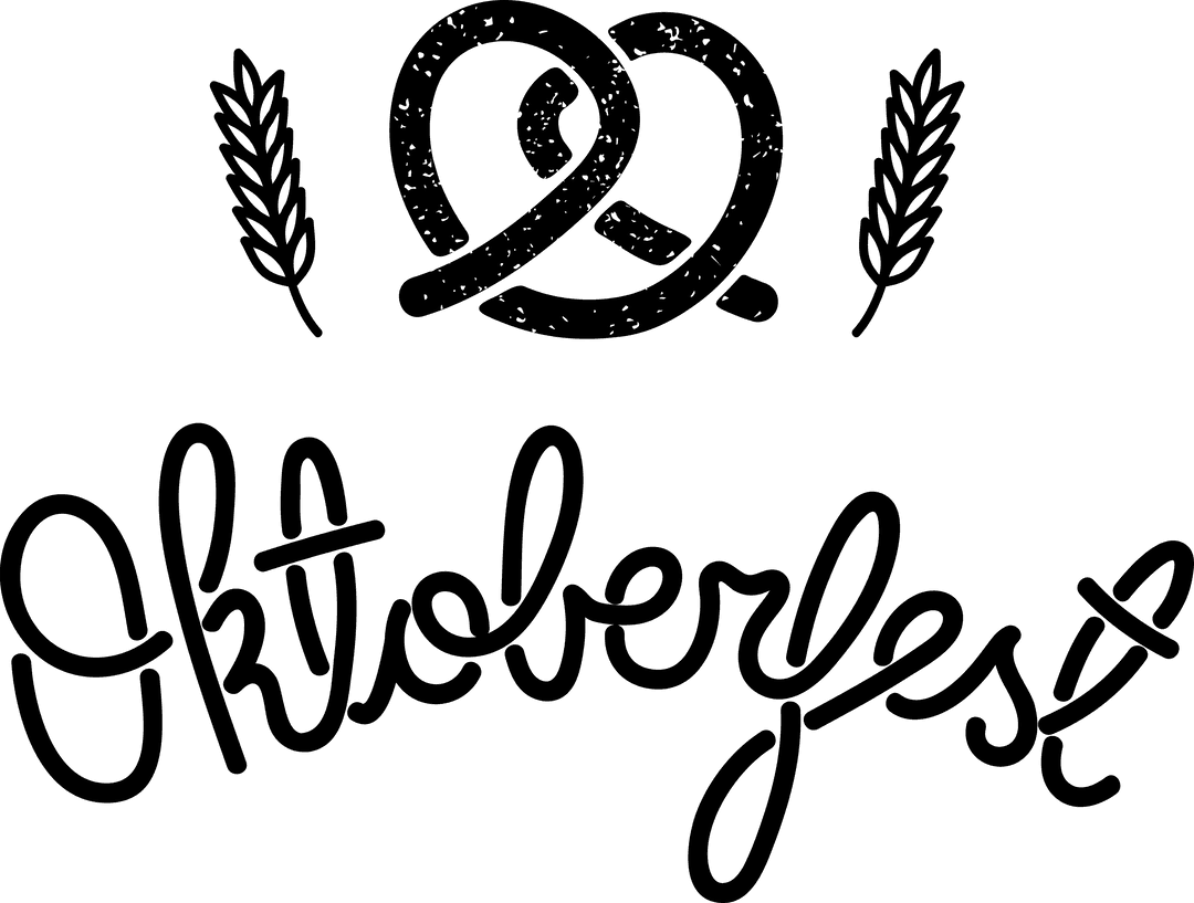 Oktoberfest Transparent Text Vector Illustration