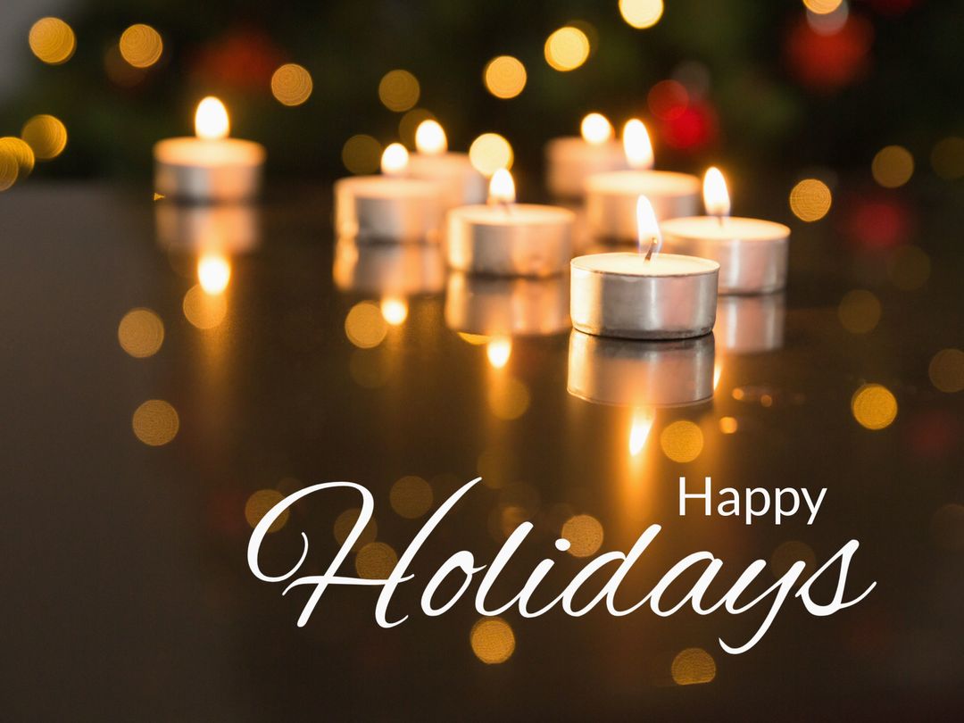 Glowing Candles for Peaceful Holiday Cheers