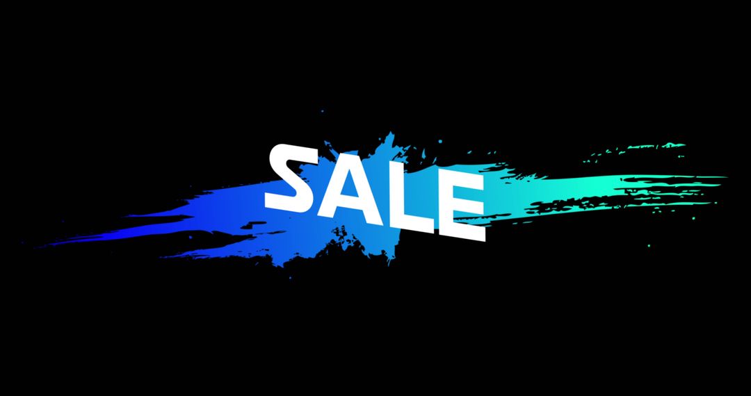 Vibrant Retro Sale Banner with Colorful Paint Splash