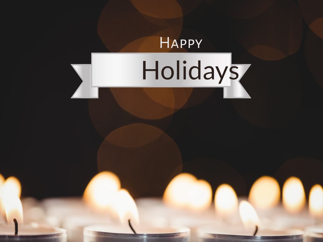 Warm Candlelight Holiday Greeting Festive Card