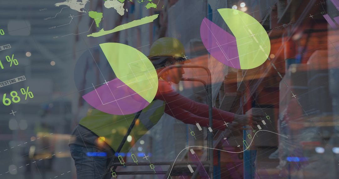 Data Processing Overlay with Worker in Warehouse Environment