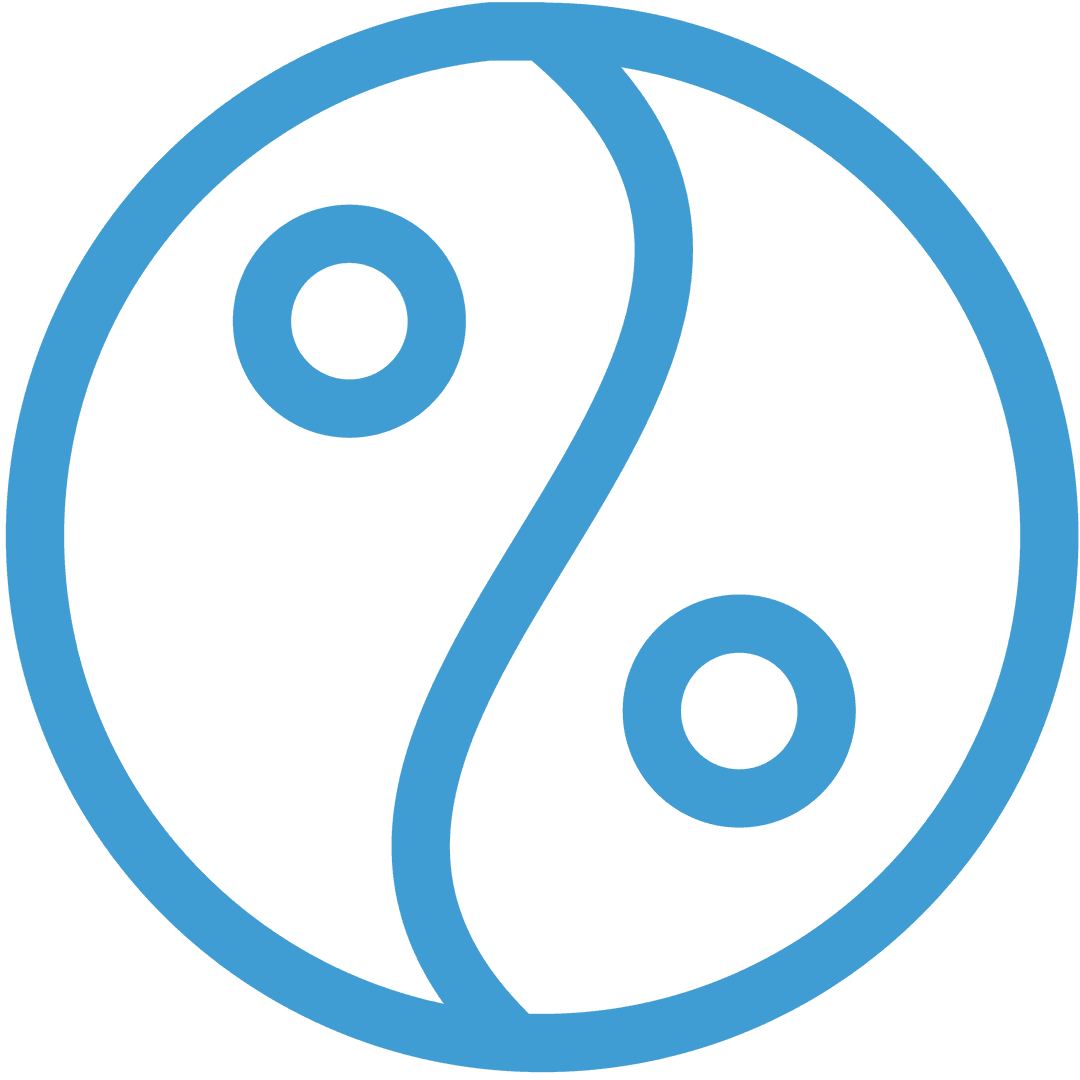 Blue Yin Yang Symbol on Transparent Background Illustrating Balance - Download Free Stock Images Pikwizard.com