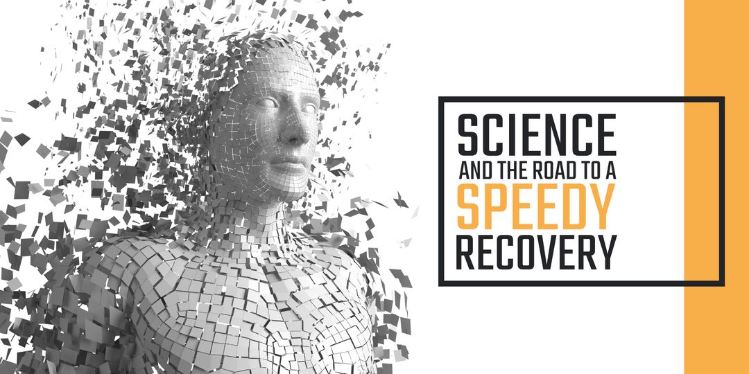 Shattering Figure Symbolizing Medical Innovation and Rejuvenation