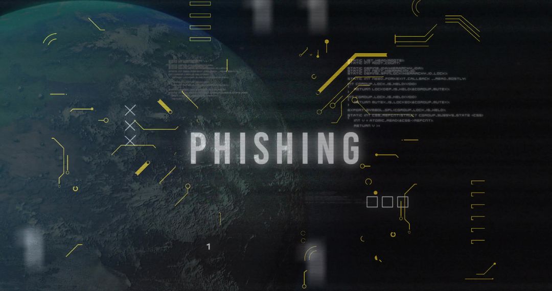 Futuristic Cybersecurity Interface with Glitched Phishing Alert