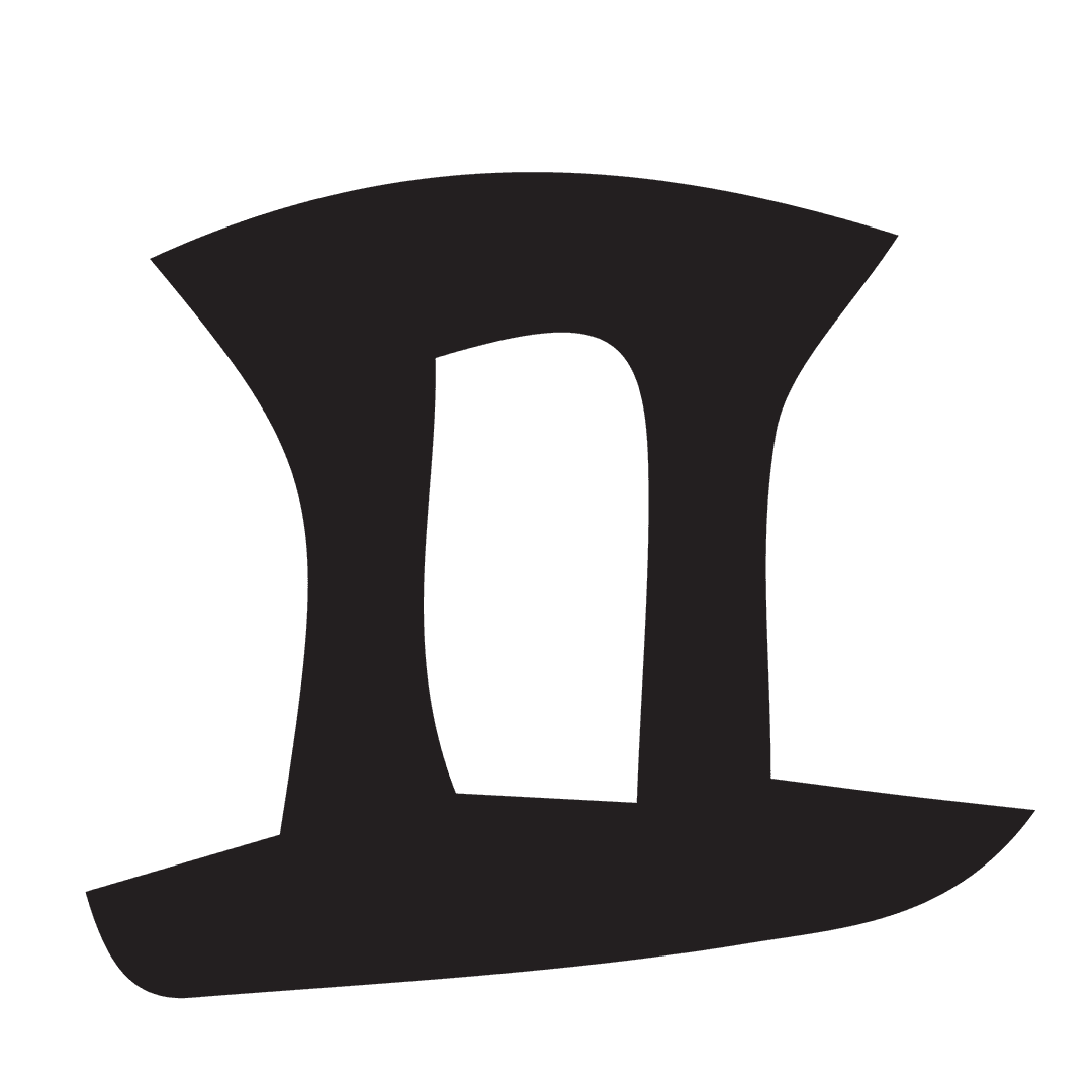 Transparent Hand-Drawn Roman Numeral II Illustration