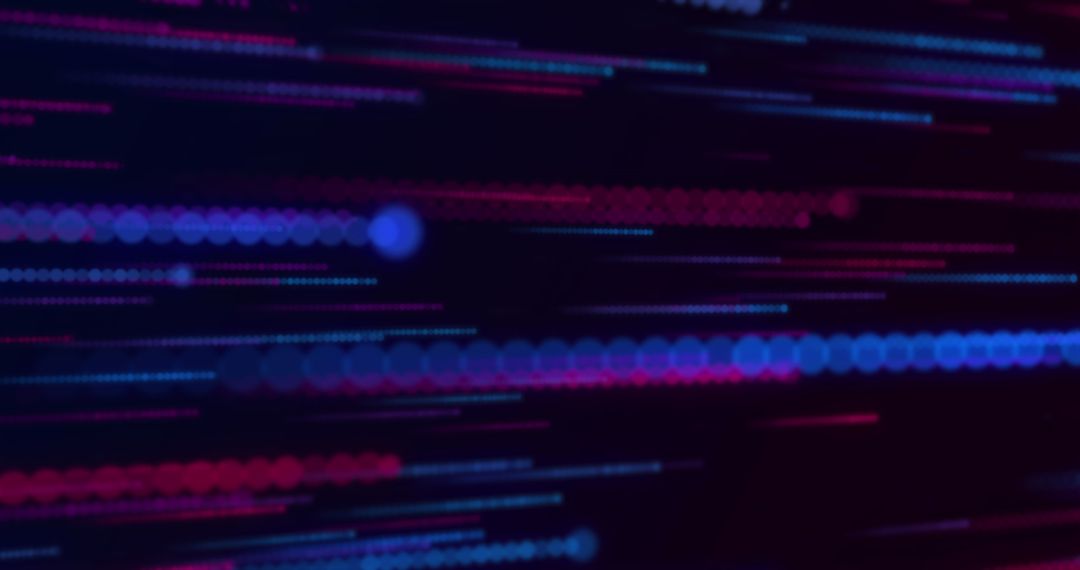 Abstract Motion Lines in Red and Blue over Black