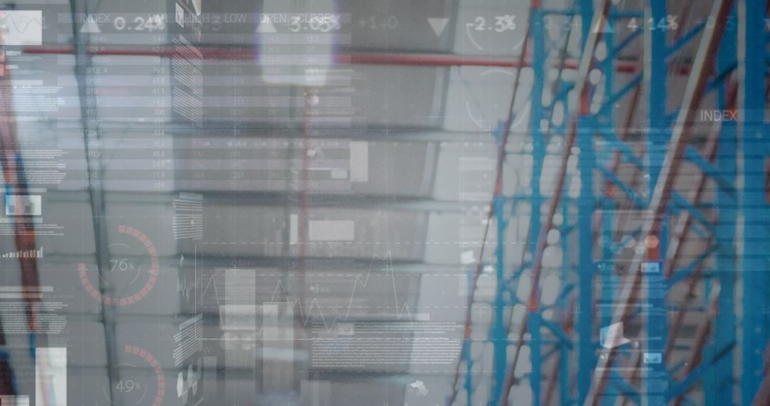 Global Business Data Overlay with Elegant Digital Interface