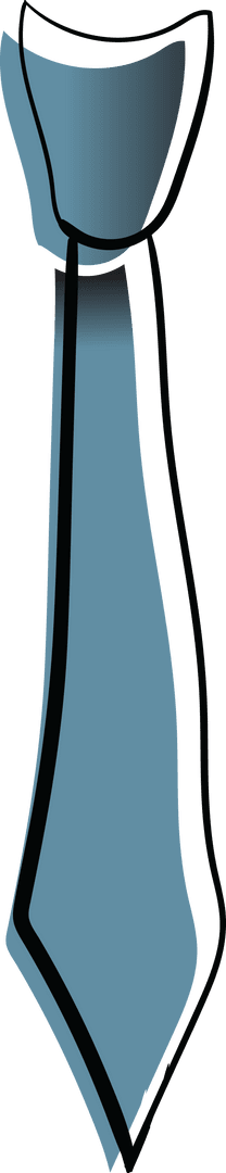 Elegant Tie Symbol Illustration on Transparent Background