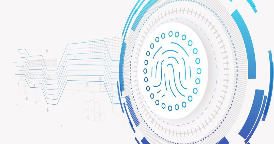 Digital Fingerprint Illustrating Cybersecurity Concept