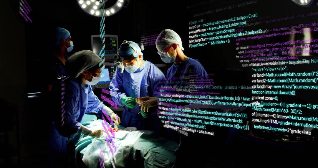 Digital Data Overlays in Modern Surgical Operation - Free Images, Stock Photos and Pictures on Pikwizard.com