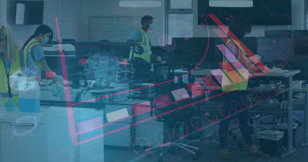 COVID-19 Office Sanitation with Statistical Overlay