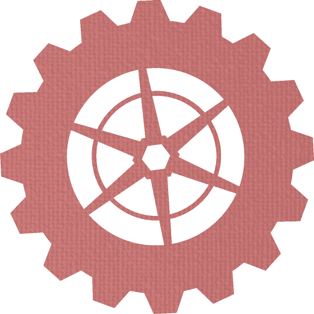 Transparent Geometric Gear Silhouette Illustration Symbol