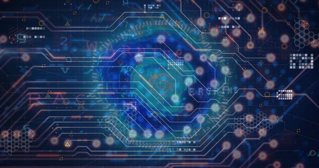 Futuristic Digital Network of Global Data Flow