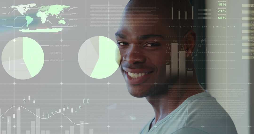Innovative African American Business Professional Analyzing Data Insights