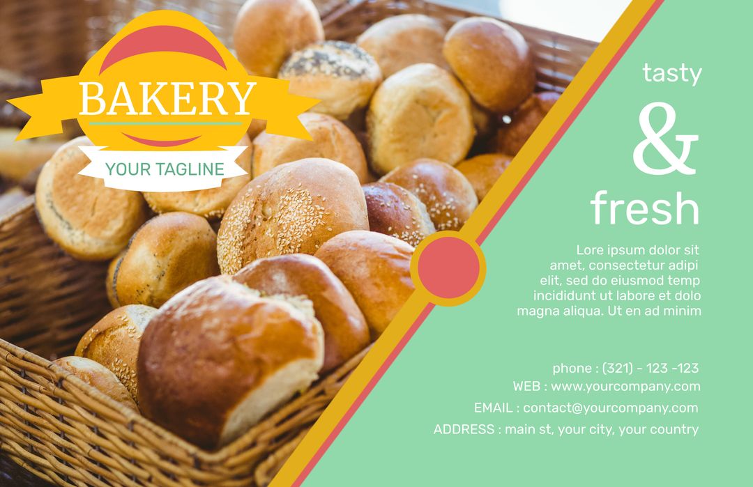 Artisanal Bakery Promotes Fresh Bread with Homely Vibe - Download Free Stock Templates Pikwizard.com