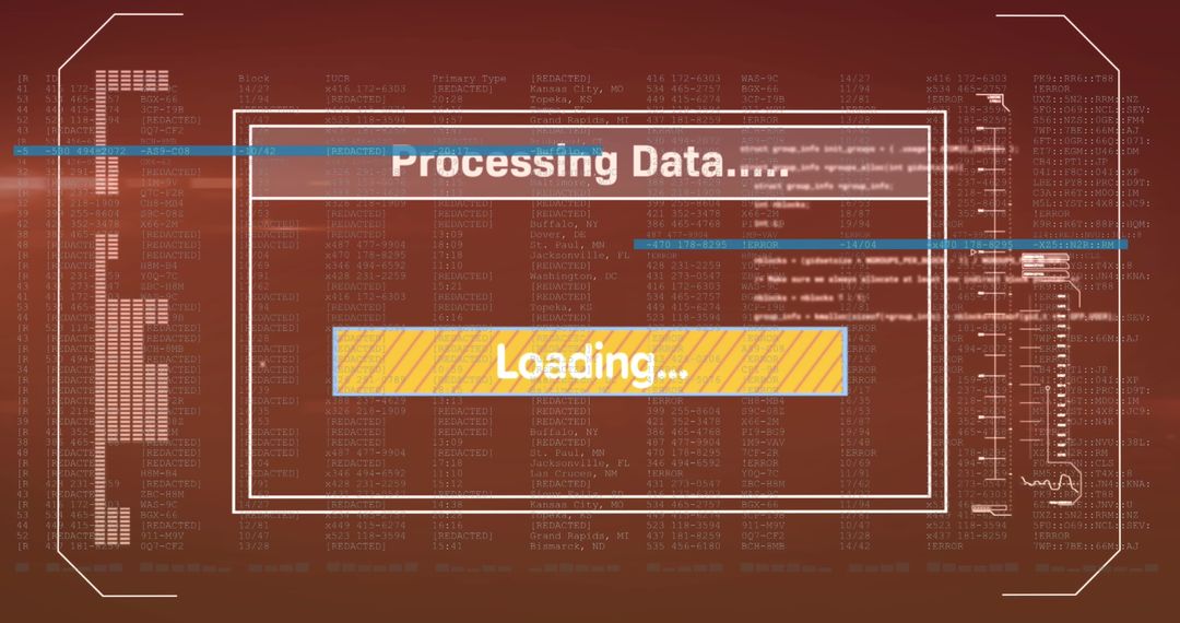 Abstract Digital Data Processing Interface Background - Free Images, Stock Photos and Pictures on Pikwizard.com