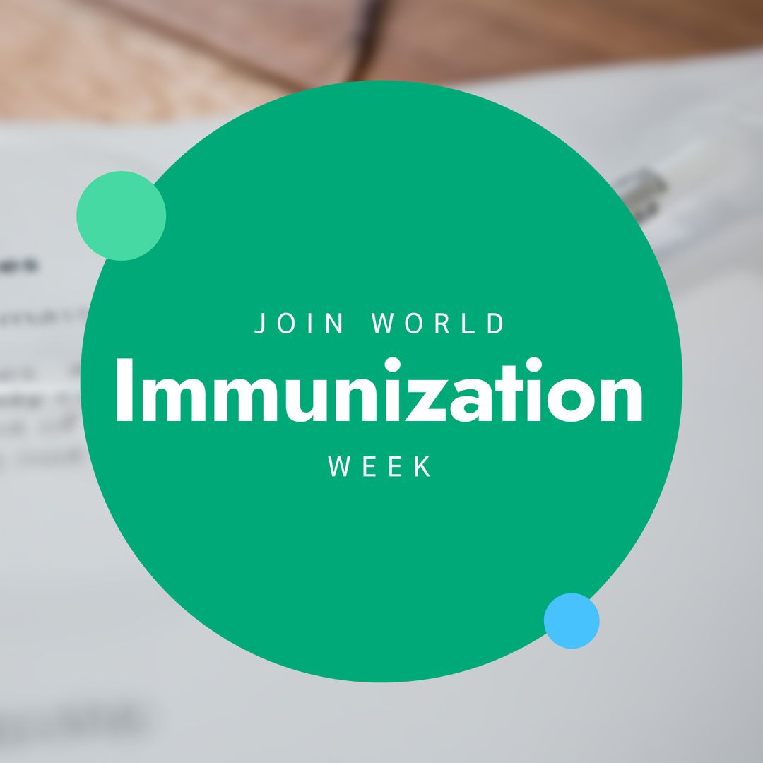 Join World Immunization Week Poster with Syringe - Download Free Stock Templates Pikwizard.com