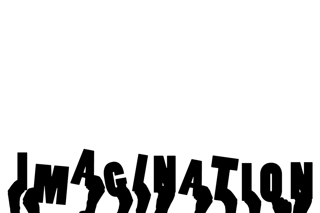 Imagination Hand Gesture on Transparent Background