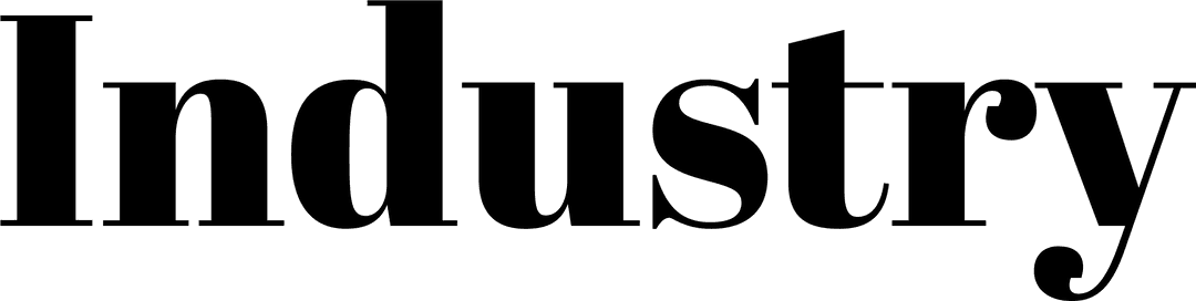 Transparent PNG Illustration of Industry Text on Transparent Background