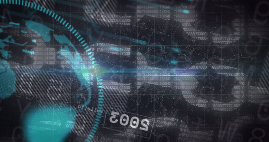 Digital Finance Concept with Globe and Data Streams