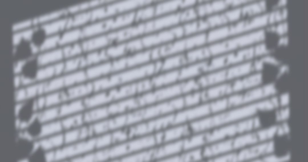 Abstract Shadow Patterns of Leaves on Window Blinds at Dusk