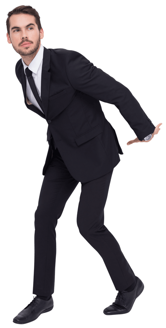 Transparent Businessman Carrying Concept