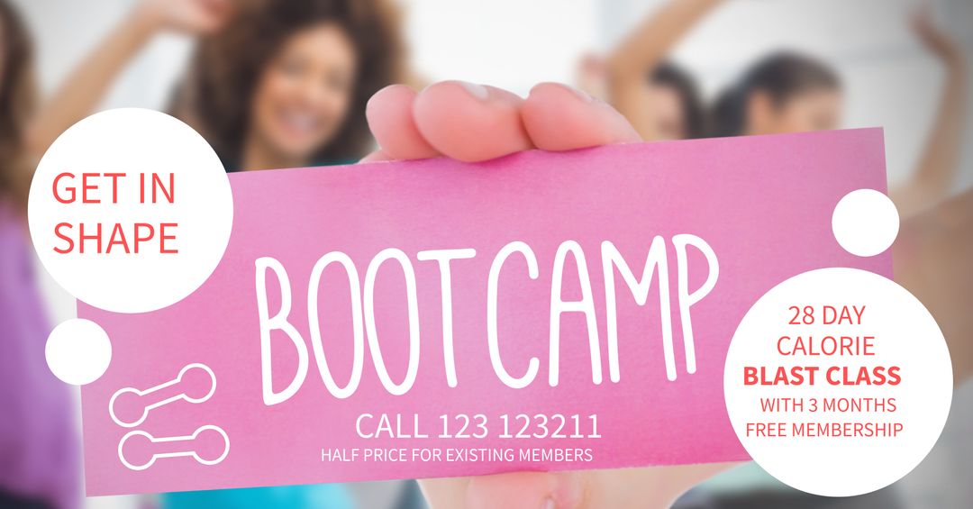 Energetic Bootcamp Flyer Promoting Fitness Programs