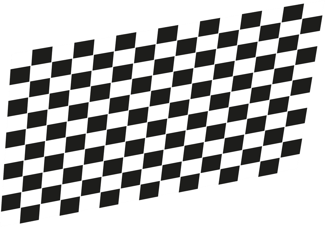 3D Rendering Tilted Checkerboard on Transparent Background