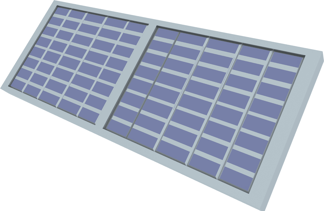 Transparent Digital Illustration of Solar Panels Eco Technology